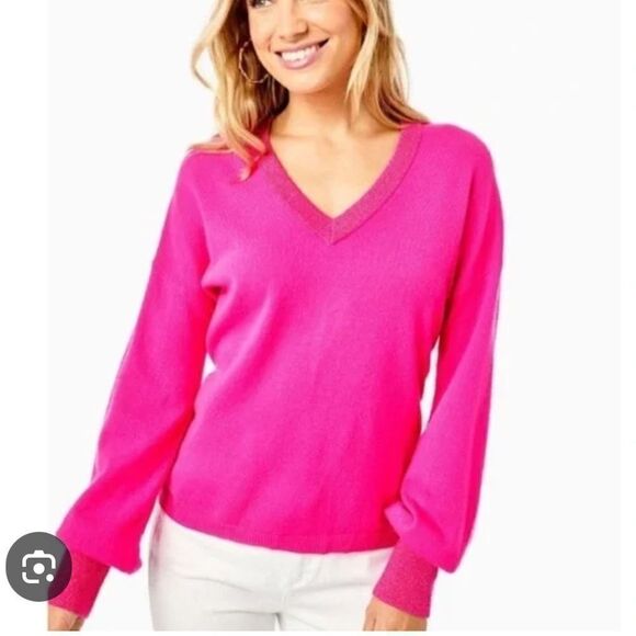 Lilly Pulitzer Jasmina Cashmere Sweater - Picture 1 of 5